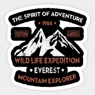 Outdoors Mountain Explorer Sticker